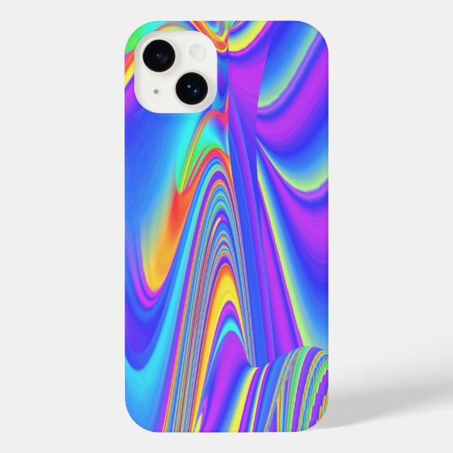 Spirit of Summer Breeze , Abstract 3D Rainbowart iPhone Case (Back)