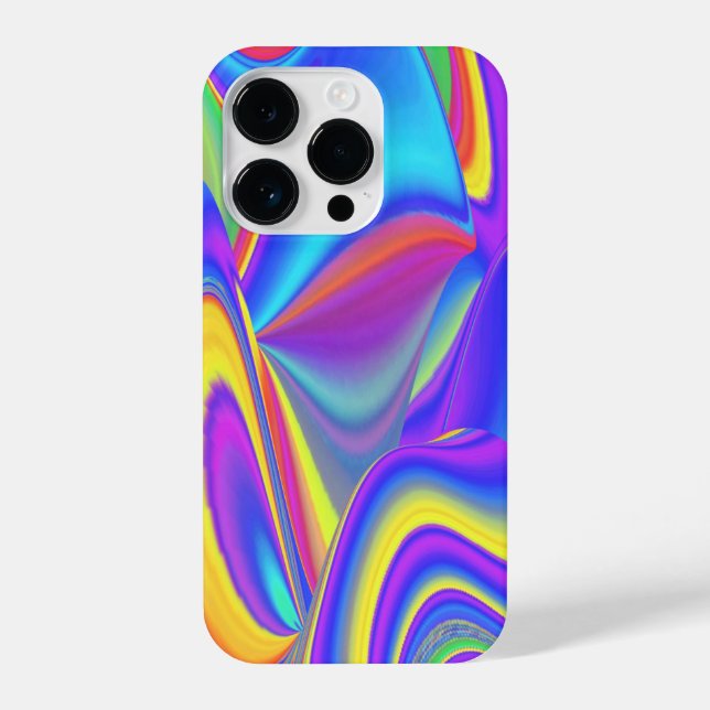 Spirit of Summer Breeze , Abstract 3D Rainbowart iPhone Case (Back)