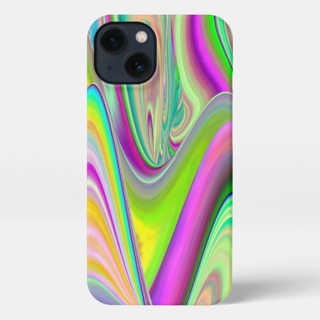 Spirit of Summer Breeze , Abstract 3D Rainbowart iPhone Case (Back)