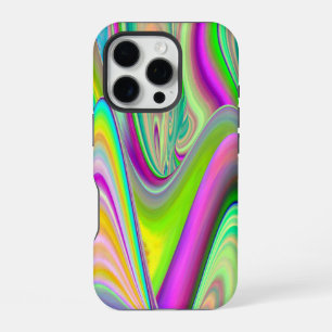 Spirit of Summer Breeze , Abstract 3D Rainbowart iPhone 16 Pro Case