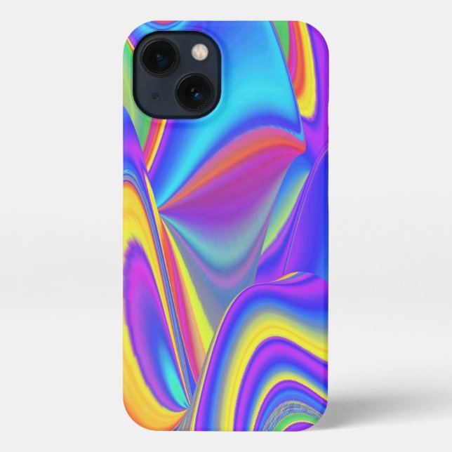 Spirit of Summer Breeze , Abstract 3D Rainbowart iPhone Case (Back)