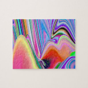 Spirit of Summer Breeze , Abstract 3D Rainbowart Jigsaw Puzzle