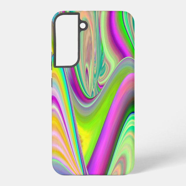 Spirit of Summer Breeze , Abstract 3D Rainbowart Samsung Galaxy S22+ Case (Back)