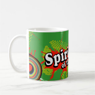 Spirit of the 80's green logo retro mug