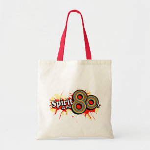 Spirit of the 80's pop red yellow tote bag