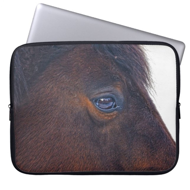 Spirit of the Horse Animal Horse's Eye Gift Laptop Sleeve (Front)