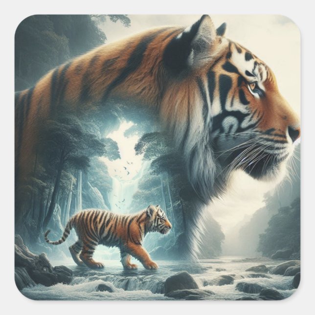 Spirit of the Jungle Square Sticker (Front)