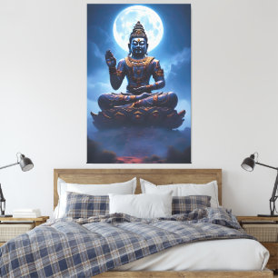 Spirit of the Moon over Nusantara Canvas Print
