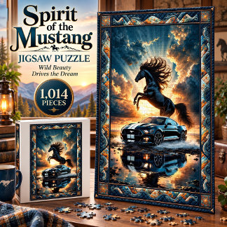Spirit of the Mustang 1,014 Piece Jigsaw Puzzle