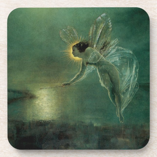 Spirit of the Night by Grimshaw, Victorian Fairy Coaster (Front)