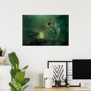 Spirit of the Night by Grimshaw, Victorian Fairy Poster