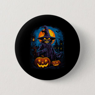 Spirit Of The Night Halloween Scary Spooky Ghost 6 Cm Round Badge