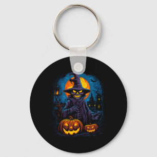 Spirit Of The Night Halloween Scary Spooky Ghost Key Ring