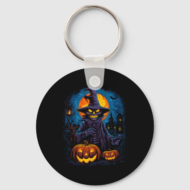 Spirit Of The Night Halloween Scary Spooky Ghost  Key Ring (Front)