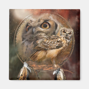 Spirit Of The Owl Art Magnet