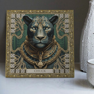 Spirit of the Panther Personalised Tribal Tile