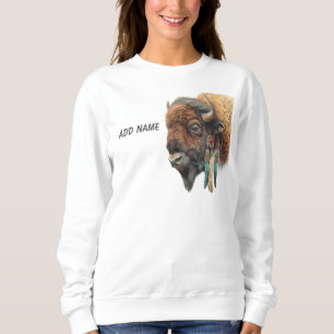 Spirit of the Plains: Sacred Buffalo Sweatshirt