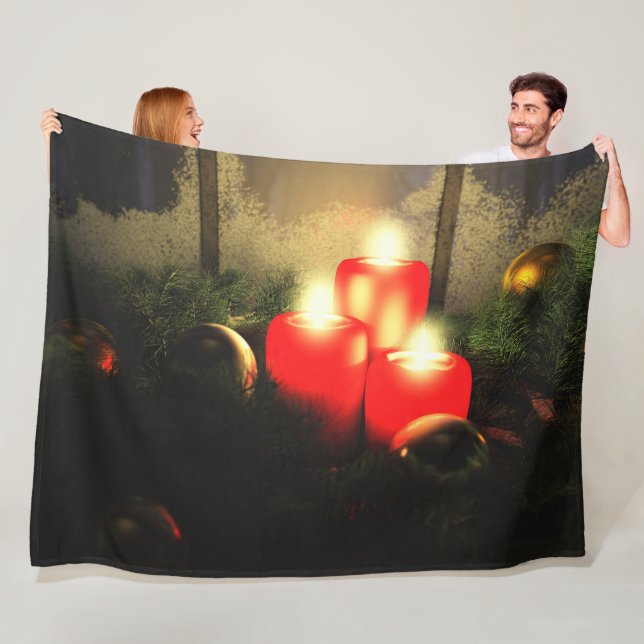 Spirit of the Season Fleece Blanket (In Situ)