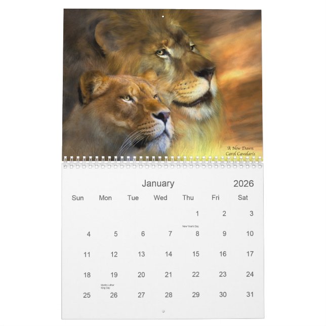 Spirit Of The Wild - Lions 2010 Calendar (Jan 2026)