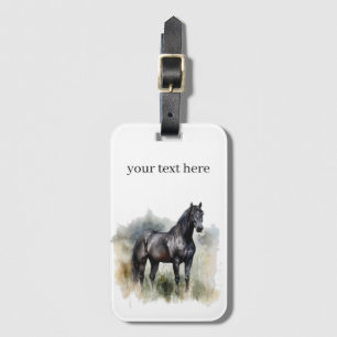 Spirit of the Wild Stallion, custom Luggage Tag