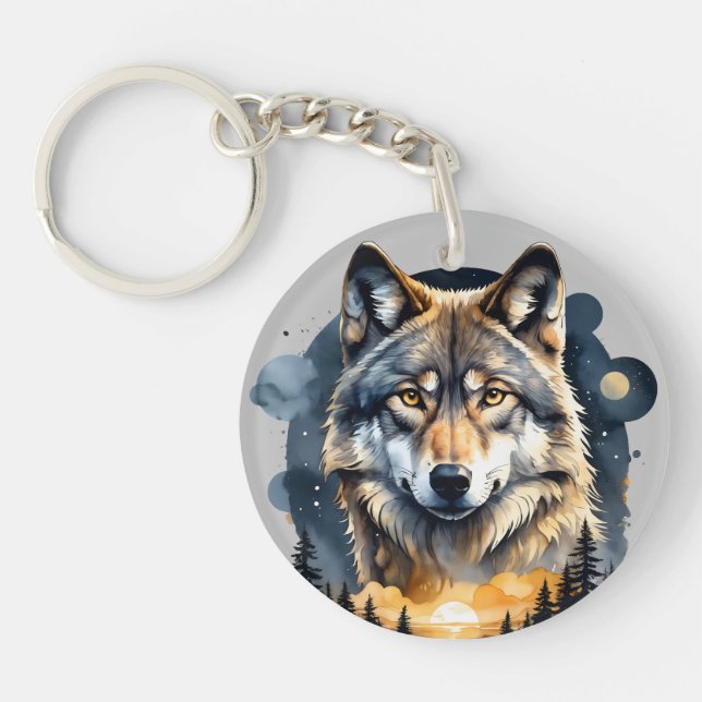 Spirit of the Wild Wolf 2 Key Ring (Front)