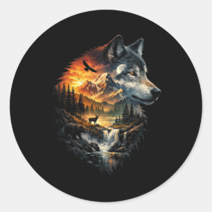 Spirit of the Wilderness Classic Round Sticker