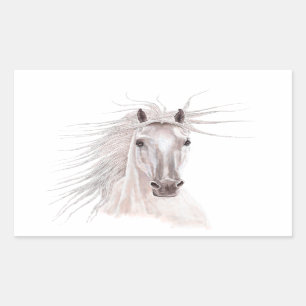 Spirit of the Wind Horse -vintage- Rectangular Sticker