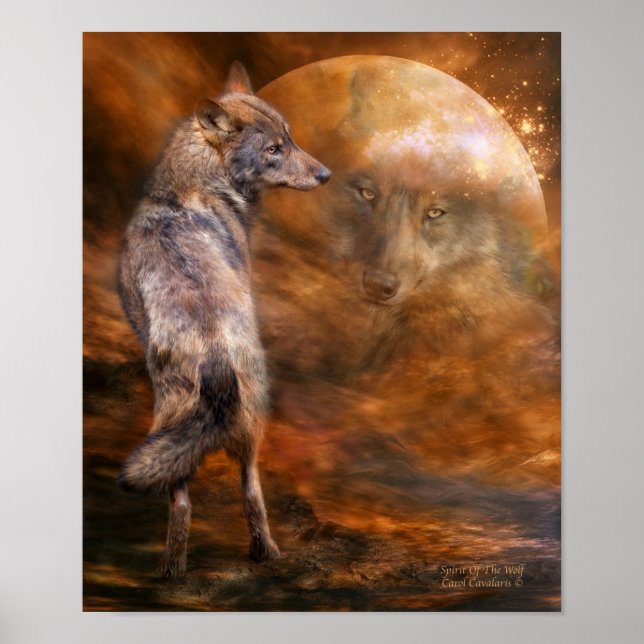 Spirit Of The Wolf Art Poster/Print Poster (Front)