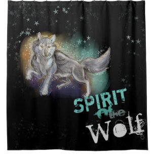 Spirit of the Wolf Shower Curtain