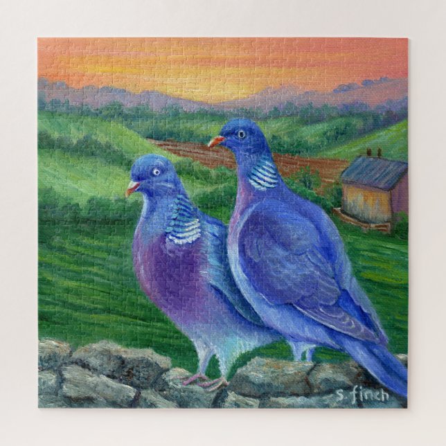Spirit of Wood Pigeon Jigsaw Puzzle (Vertical)