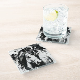 Spirit Pony 5 Glass Coaster