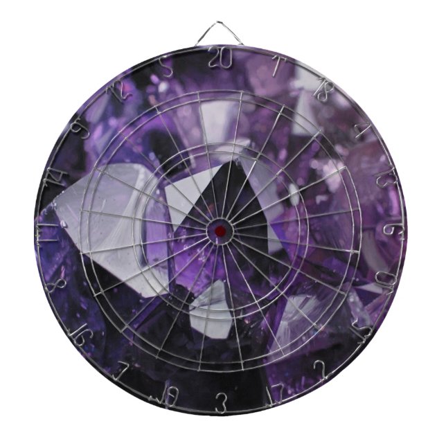 spirit quartz healing holistic purple amethyst dartboard (Front)