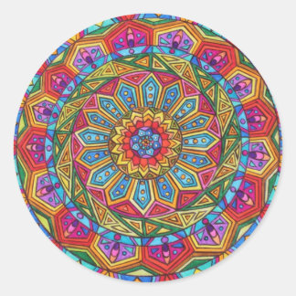Spirit & Soul, Mandala #10 Classic Round Sticker