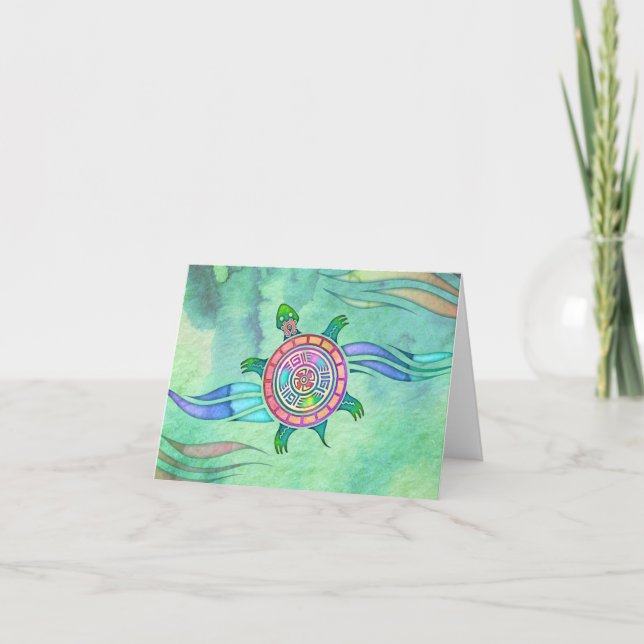 Spirit Turtle Blank Notecard (Front)