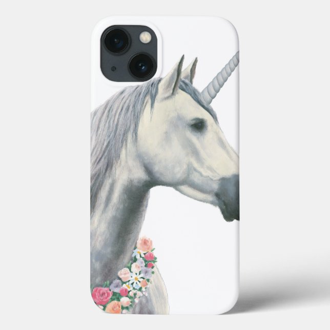 Spirit Unicorn with Flowers Around Neck Case-Mate iPhone Case (Back)