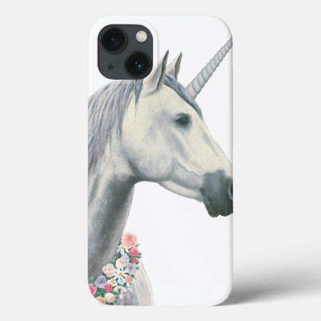 Spirit Unicorn with Flowers Around Neck Case-Mate iPhone Case (Back)
