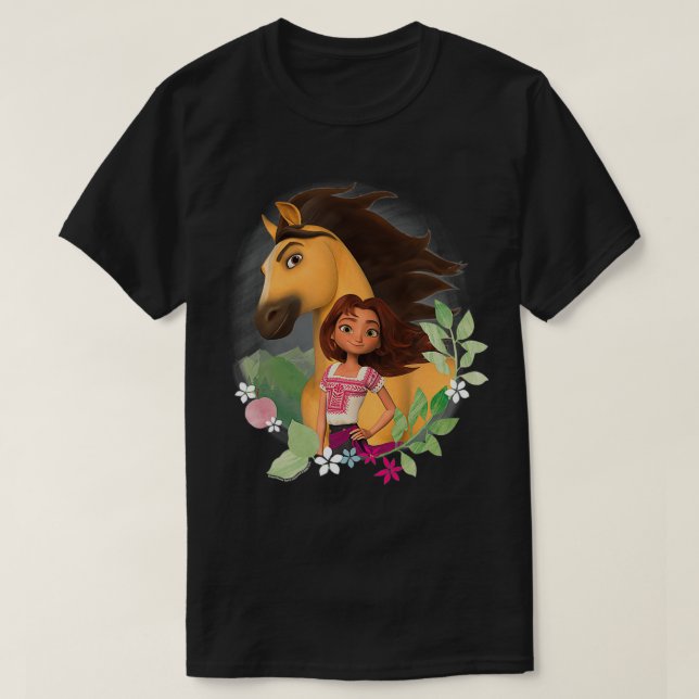 Spirit Untamed  Spirit and Lucky Foliage  T-Shirt (Design Front)