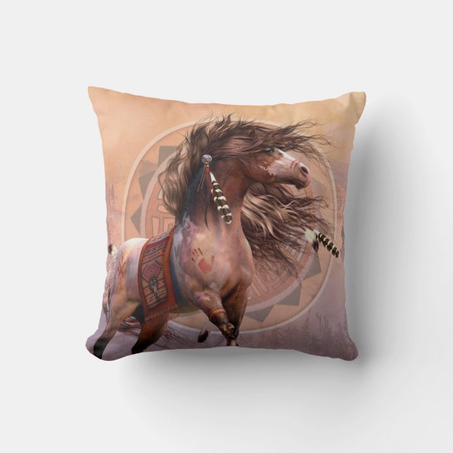 Spirit Warrior Designer Pillow (Front)