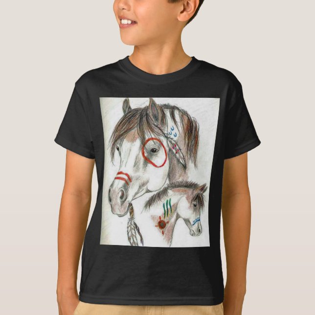 Spirit Warrior Ponies T-Shirt (Front)