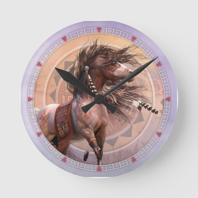 Spirit Warrior Wall Clock (Front)