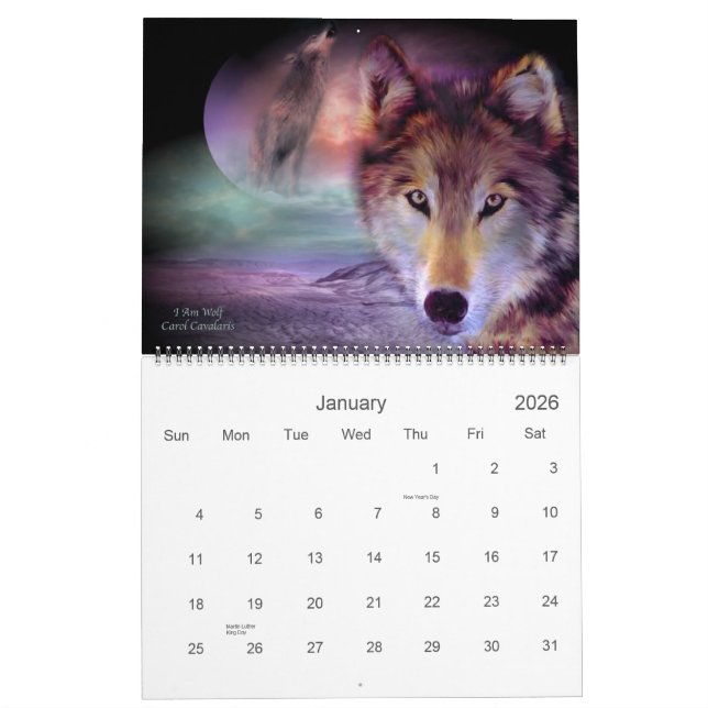 Spirit Wolves 2011 Calendar (Jan 2026)