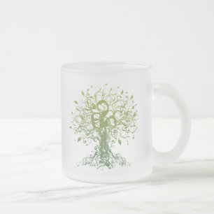 Spirit Yoga Gift Frosted Glass Coffee Mug