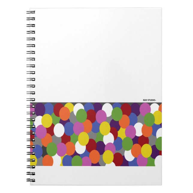 Spirited Colourful Dots Notebook (Front)