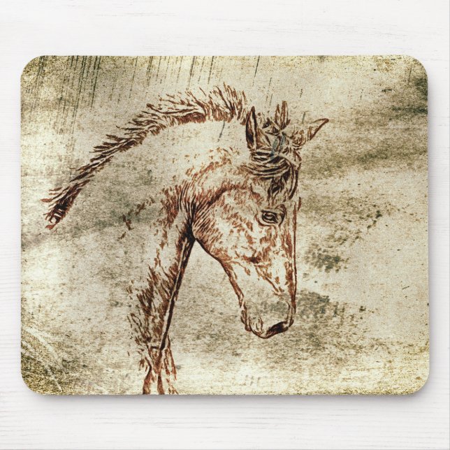 Spirited Horse Mouse Mat (Front)