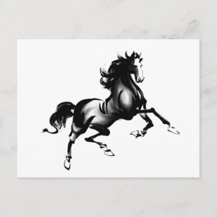 SPIRITED HORSE POSTCARD