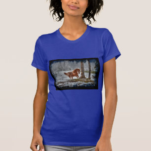 Spirited Horses in the Snow series T-Shirt