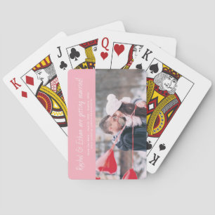 Spirited Names Fun Unique Engagement Announcement Playing Cards