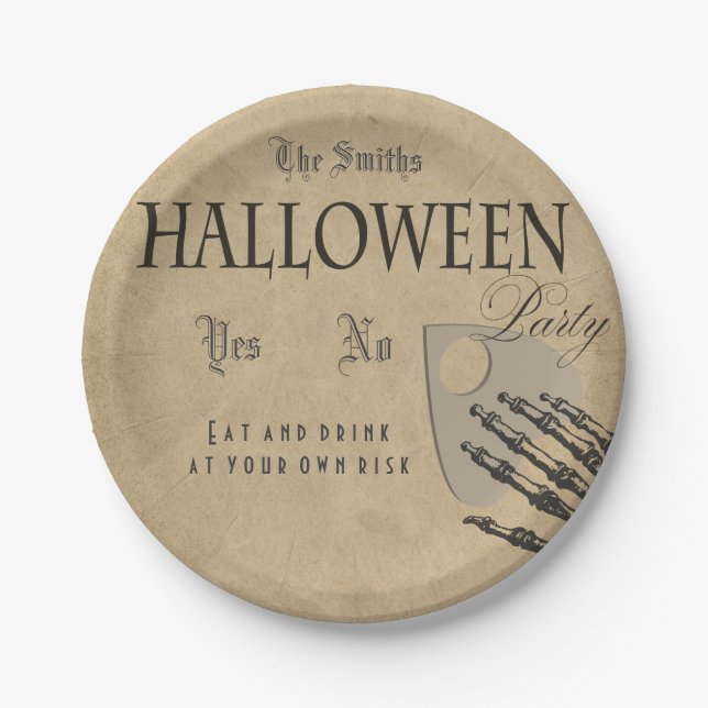 Spirits Halloween Plate (Front)