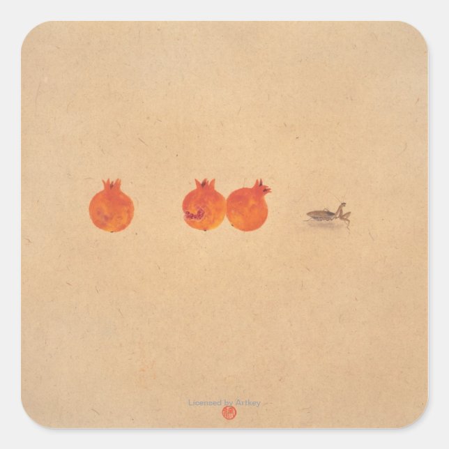 Spirits in the Heaven and Earth Series No.5 Square Sticker (Front)