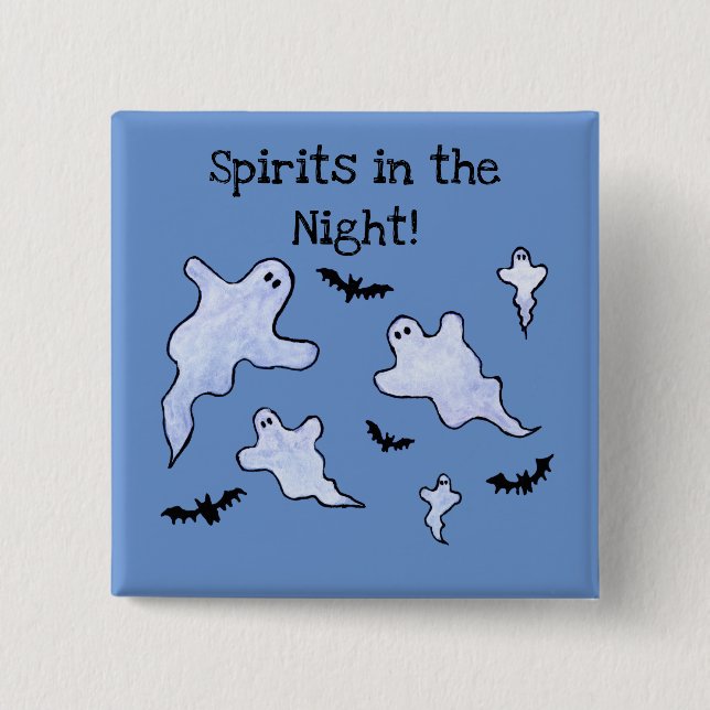 Spirits in the Night 15 Cm Square Badge (Front)